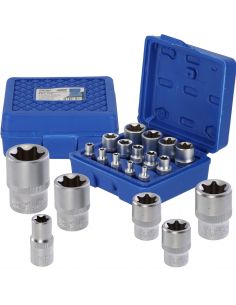 Zestaw kluczy nasadowych Torx 14 el. Silver - S10628 - Silver - 1