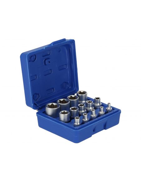 Zestaw kluczy nasadowych Torx 14 el. Silver - S10628 - Silver - 2