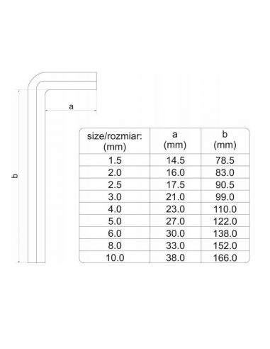 Zestaw kluczy imbusowych 9 el. Silver - S10698 - Silver - 3