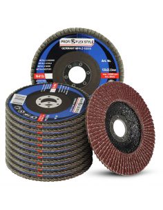 Zestaw 10x tarcza listkowa lamelka Profi-Flex 125 mm P80 - PF10073_px10 - Profi-Flex - 1