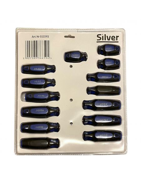 Zestaw śrubokrętów wkrętaków 14 el. Silver - S11593 - Silver - 2