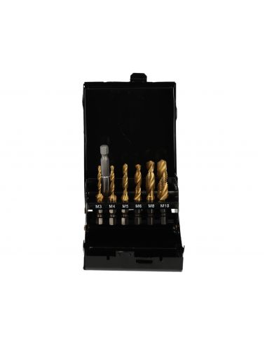 Wiertła gwintujące tytanowe 7 el. M3-M10 Silver - S11536 - Silver - 4