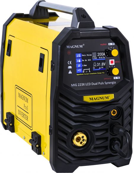 Spawarka Magnum MIG 223X LCD Dual Puls Synergia - zestaw - U MI 223 X LCD-G - Magnum - 8