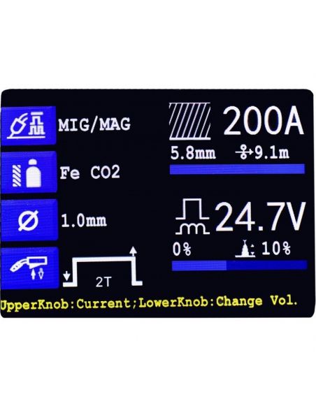 Spawarka Magnum MIG 223X LCD Dual Puls Synergia - zestaw - U MI 223 X LCD-G - Magnum - 14
