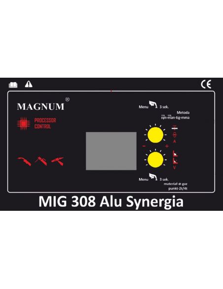 Spawarka Magnum MIG 308 Alu Synergia - zestaw - U MI 308AL SY-G - Magnum - 13