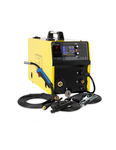 Spawarka Magnum MIG 224/15 LCD Dual Puls Synergia - zestaw - U MI 224 LC15-G - Magnum - 7