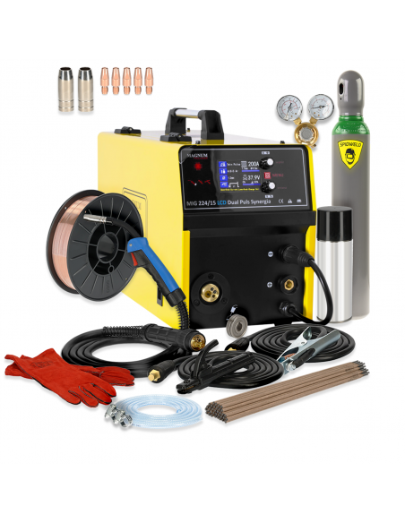 Spawarka Magnum MIG 224/15 LCD Dual Puls Synergia - zestaw - U MI 224 LC15-G - Magnum - 5