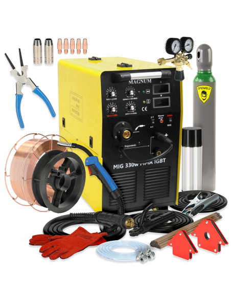 Spawarka Magnum MIG 330 W MMA IGBT - zestaw - U MI 330 WIGB-G - Magnum - 2
