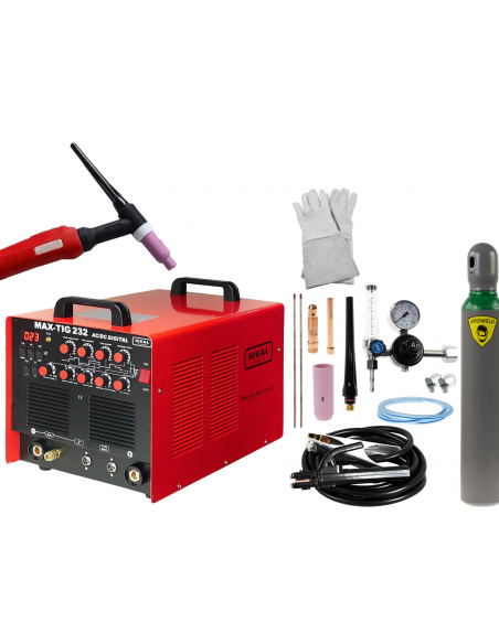 Spawarka Ideal MAX-TIG 232 AC/DC Digital - zestaw - MAXTIG232-G - Ideal - 1