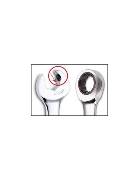 Zestaw 3 kluczy płasko-oczkowych z podwójną grzechotką SATA 09075 - GL09075 - SATA - 3