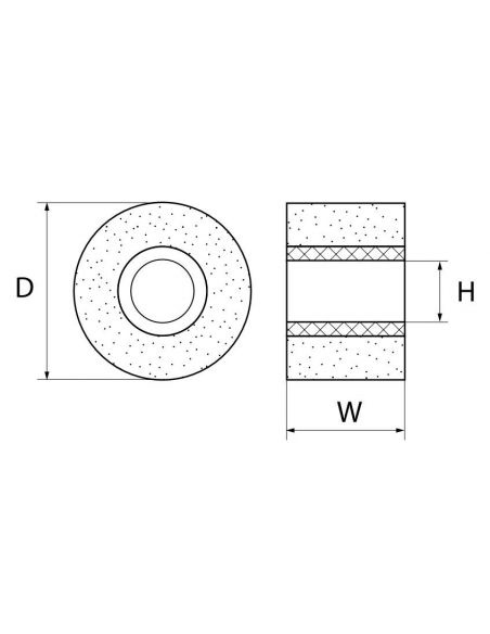 Ściernica otworowa z włókniny 165x50x44 N AMED HD Armes - OW165050044NAMHUV - Armes - 2