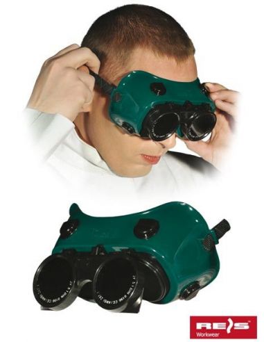 Gogle okulary spawalnicze ochronne Reis - GOG-CIRCLE ZB - Reis - 4