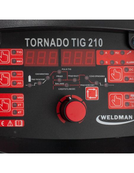 Spawarka Weldman Tornado TIG 210 AC/DC - zestaw - 103 037-G - Weldman - 6