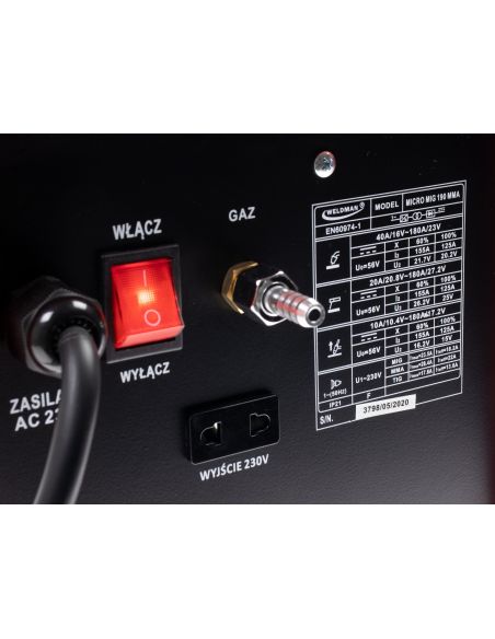 Spawarka Weldman Micro MIG 190 MMA - zestaw - 103 100-G - Weldman - 11