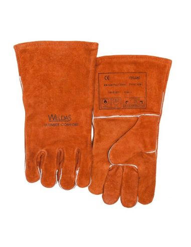 Rękawice spawalnicze WELDAS z bawełnianą podszewką 10-2101 - 10-2101-G - Weldas - 1