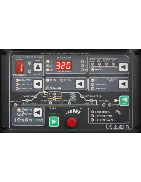 Spawarka Welder Fantasy JET TIG II 320 Tower AC/DC IGBT PFC - zestaw wodny - JET2TIG320TWT4-G - Welder Fantasy - 6