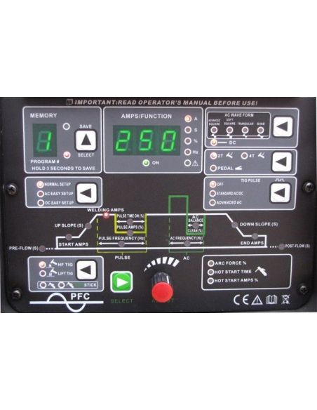 Spawarka Welder Fantasy JET TIG II 250 AC/DC IGBT PFC - zestaw wodny - JET TIG II 250 ZEST-G - Welder Fantasy - 7