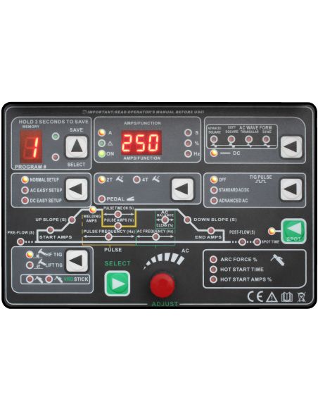 Spawarka Welder Fantasy JET TIG II 250 Tower AC/DC IGBT PFC - zestaw wodny - JET2TIG250TWT4-G - Welder Fantasy - 6