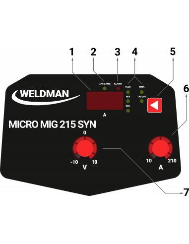 Spawarka Weldman Micro MIG 215 Synergia - zestaw - 103 108-G - Weldman - 9