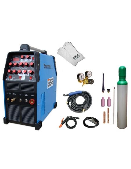 Spawarka Sherman TIG 210 AC/DC Pulse - zestaw - SINW-TIG210ACDCP-G - Sherman - 3