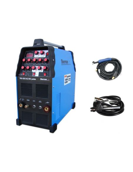 Spawarka Sherman TIG 320 AC/DC Pulse - zestaw - SINW-TIG320ACDCP-G - Sherman - 4