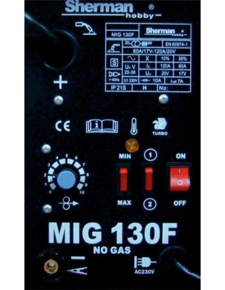 Spawarka transformatorowa Sherman MIG 130F - zestaw - SPA-MIG130F-G - Sherman - 5