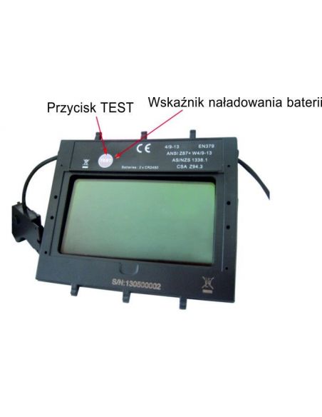 Przyłbica spawalnicza samościemniająca Sherman V3b - PSP08-G - Sherman - 5