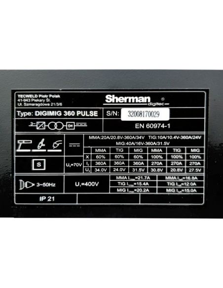 Spawarka Sherman DIGIMIG 360 Pulse - zestaw - 7812432-G - Sherman - 8