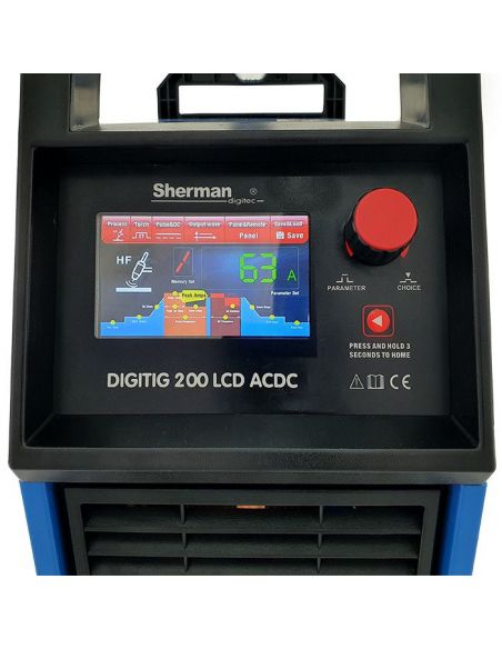 Spawarka Sherman DIGITIG 200 LCD AC/DC - zestaw - 7812633-G - Sherman - 3