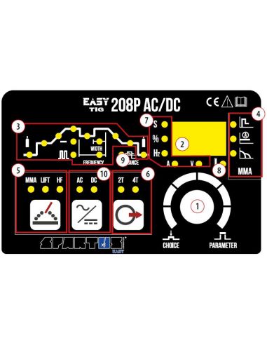 Spawarka Spartus EasyTIG 208P AC/DC - zestaw - EASYTIG208PACDC-PAK-17-4-G - Spartus - 9