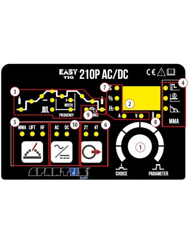 Spawarka Spartus EasyTIG 210P AC/DC - zestaw - EASYTIG210EPULSEACDC-G - Spartus - 10