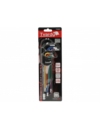 Zestaw długich kluczy imbusowych 9 el. Tvardy - T00120 - Tvardy - 7