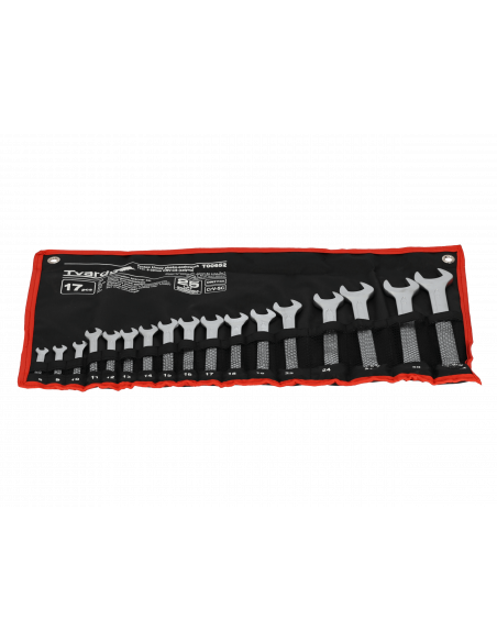 Klucze płasko-oczkowe Tvardy 8-32 mm 17 el. CrV - T00652 - Tvardy - 6