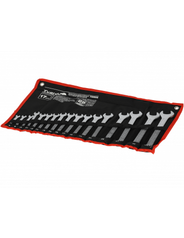 Klucze płasko-oczkowe Tvardy 8-32 mm 17 el. CrV - T00652 - Tvardy - 5