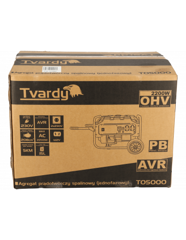 Agregat prądotwórczy 5 KM 2,2 kW Tvardy - T05000 - Tvardy - 19