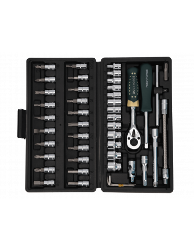 Zestaw kluczy nasadowych 1/4" 46 el. Rockforce - 2462-5 - ROCKFORCE - 2