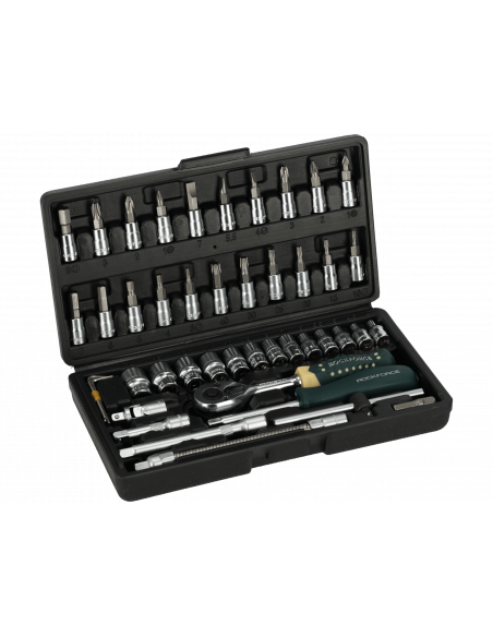 Zestaw kluczy nasadowych 1/4" 46 el. Rockforce - 2462-5 - ROCKFORCE - 6