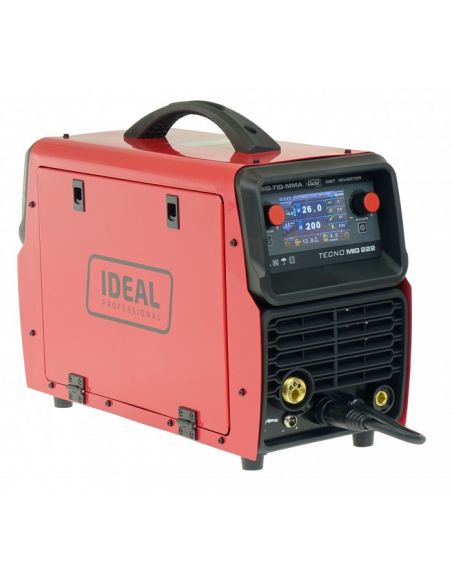 Spawarka Ideal Tecnomig 222 LCD Synergic - zestaw - TMIG222LCD-G - Ideal - 12