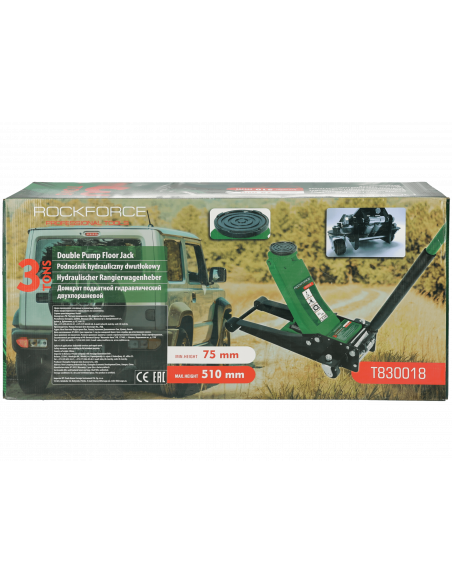 Podnośnik hydrauliczny żaba 3T Rockforce - T830018 - ROCKFORCE - 12