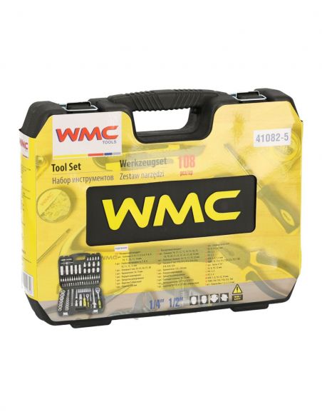 Zestaw kluczy nasadowych 1/2", 1/4" 108 el. WMC Tools - 41082-5 - WMC Tools - 8