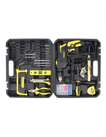 Zestaw narzędzi z wiertarką udarową 96 el. WMC Tools - 1096 - WMC Tools - 2