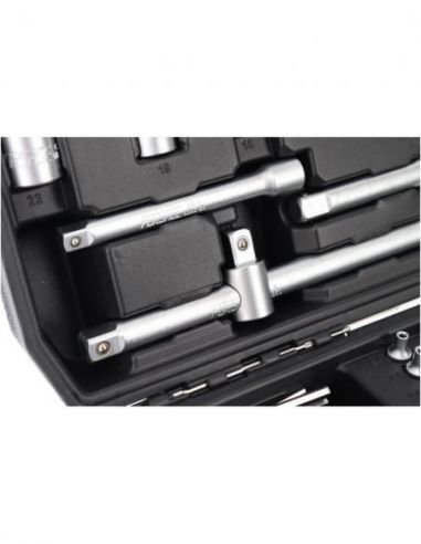 Zestaw kluczy nasadowych 1/2", 1/4", 3/8" 172 el. Forsage - 41723-5 - Forsage - 8