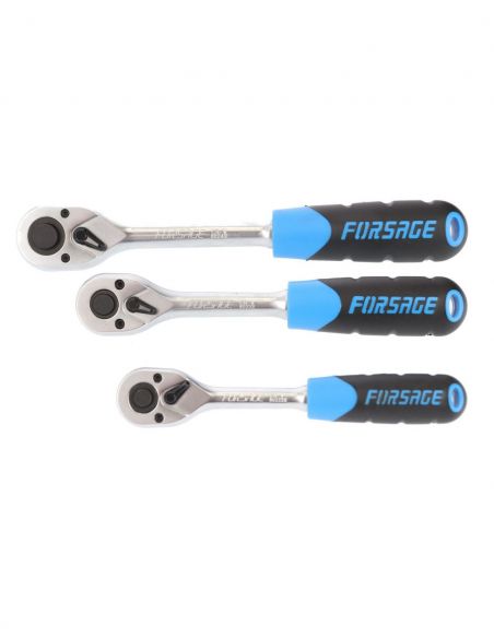 Zestaw kluczy nasadowych 1/2", 1/4", 3/8" 172 el. Forsage - 41723-5 - Forsage - 9