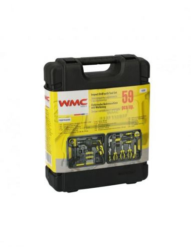 Zestaw narzędzi z wiertarką udarową 59 el. WMC Tools - 1059-1 - WMC Tools - 10
