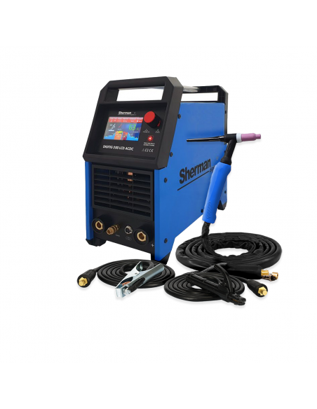 Spawarka Sherman DIGITIG 200 LCD AC/DC - zestaw