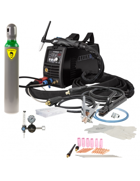 Spawarka Spartus EasyTIG 210P AC/DC - zestaw