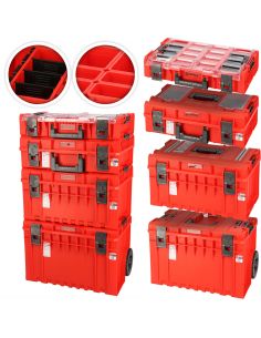 Zestaw mobilnych skrzynek narzędziowych Qbrick System ONE Red Ultra HD - Z256229PG001 - Qbrick System - 1