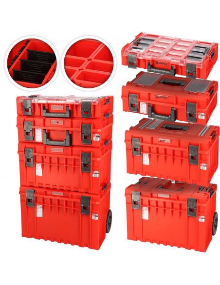 Zestaw mobilnych skrzynek narzędziowych Qbrick System ONE Red Ultra HD - Z256229PG001 - Qbrick System - 1