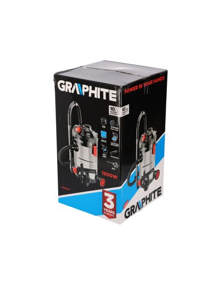 Odkurzacz warsztatowy Graphite 1500 W 30 l - 59G607 - Graphite - 14