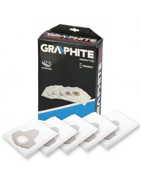 Worki do odkurzacza Graphite 59G607 5 szt. - 59G607-145 - Graphite - 1